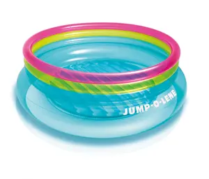 48267 JUMP-O-LENE Bouncer Tiup untuk Anak-anak 203*69 Cm/80*27 Dalam Warna Kristal Pop-Up Anak-anak Ocean Ball Playground