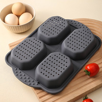 MIXWARES Moule à pain, moule à baguettes, moule à petits pains, moule à muffins, en silicone sans BPA, antiadhésif, non toxique, résistant au four