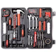 ZEALEE Manual Machine Auto Repair Combination Tool Sets Hand Impact Spanner 1/4" Small Socket Wrench Screwdriver Bits Kits