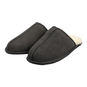 Pantofole <span class=keywords><strong>da</strong></span> Uomo Invernali di Alta Qualità con Fodera in Finta Pelliccia e Tomaia in Pelle Scamosciata - Product Image 4