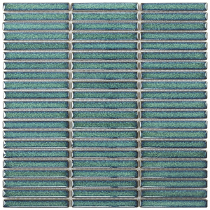 Foshan กระเบื้องโมเสคเซรามิกพอร์ซเลนเคลือบเงาใช้ภายในห้องน้ำดีไซน์ปาร์เก้ - Product Image 2