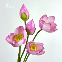 Meilleures ventes de fleurs de lotus artificielles en soie, style chinois, décoration de la maison, séances photo, célébrations de mariage