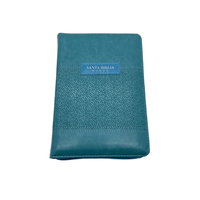 Bible personnalisée à couverture rigide gaufrée avec fermeture éclair et index de remerciement – Cuir PU et marqueur à ruban – Cadeaux d'église en gros
