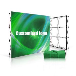Soporte portátil plegable de tela tensada con fondo de aluminio para ferias comerciales, exposiciones y promociones - Product Image 3