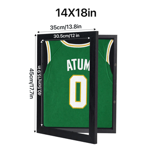 Wholesale 16x20 <strong>in</strong> Black MDF Jersey Display <strong>Frame</strong> Photo <strong>Frame</strong> Cases Shadow Box <strong>Frame</strong> for Your Jersey Uniform T-<strong>shirt</strong> - Product Image 3