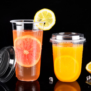Gobelets en plastique jetables personnalisés de 360 ml en PET PP, avec couvercle en forme de U transparent, pour boissons froides, café glacé, jus, <span class=keywords><strong>bubble</strong></span> <span class=keywords><strong>tea</strong></span> - Product Image 1