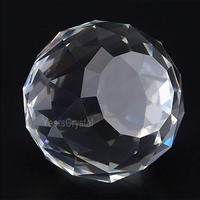 Vente flash : Sphère de cristal facettée translucide à prisme transparent de haute précision, faite à la main, certifiée CE et ROSH, 60 mm/80 mm