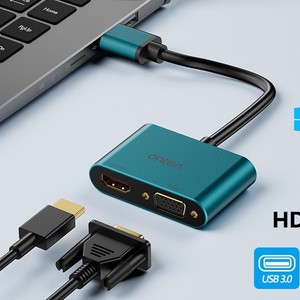 Adaptateur USB3.0 vers HDTV VGA 2-<span class=keywords><strong>en</strong></span>-1 <span class=keywords><strong>4K</strong></span> 60Hz VGA <span class=keywords><strong>1080P</strong></span> 60Hz, <span class=keywords><strong>convertisseur</strong></span> USB3.0 vers VGA 2-<span class=keywords><strong>en</strong></span>-1 <span class=keywords><strong>1080P</strong></span> sans pilote pour ordinateur - Product Image 3