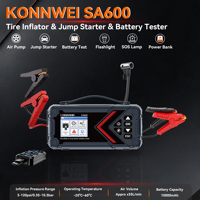 Compresseur d'air et démarreur de voiture portable Konnwei SA600 120 PSI, gonfleur de pneus et booster de batterie 1000A de crête 10000 mAh – Vente en gros