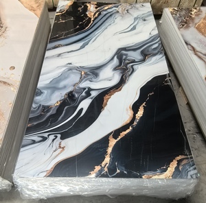 Tùy chỉnh kích thước PVC Panel tường cao bóng PVC tấm đá cẩm thạch trang trí nội thất UV tấm đá cẩm thạch phiến đá cẩm thạch cho nội thất - Product Image 5