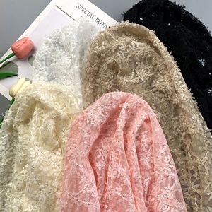 Tessuto in Pizzo con Paillettes in Poliestere e Spandex, Motivo Delicato in Rete, Tessuto Decorativo per Abiti e Gonne da Donna, Vendita all'Ingrosso per Matrimoni - Product Image 4
