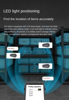 Porte-clés RFID UHF 860-960MHz Porte-clés étanche Rappel de lumière LED Inventaire Gestion du suivi des actifs Carte de contrôle d'accès