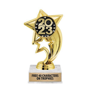 Noble fabricante Metal oro brillo <span class=keywords><strong>Astral</strong></span> estrella personalizado Spinner insertar logro deportes escuela premios trofeo - Product Image 3
