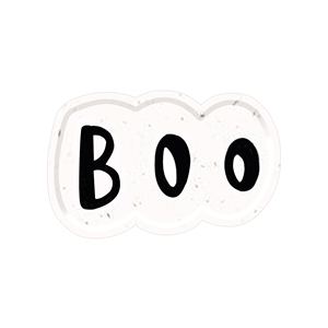 DAMAI Customized Dinnerware Set Serves 10 Guests Party Cute Halloween Boo and Pumpkin Tableware Set Paper Plates Cups Napkin - Product Image 3