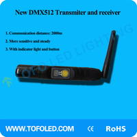 Transmitter dan Receiver Nirkabel DMX512 XLR 2.4G yang Ditingkatkan dengan Sakelar Manual untuk Aplikasi Dimmer