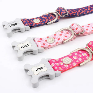 ปลอกคอสุนัขและแมวออกแบบได้ตามต้องการพิมพ์ลายด้วยความร้อนมีสไตล์ผ้าไนลอนและโพลีเอสเตอร์ขนนกตกแต่งที่ดีที่สุดสำหรับฉัน - Product Image 1