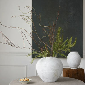 Jardinières en terre cuite décoratives d'extérieur et d'intérieur Décoration de jardin Grandes jardinières en céramique pour plantes et fleurs - Product Image 6