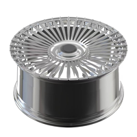 Velg Mobil Penumpang 5*112 5*120 Forged 22 23 24 Inch, Multi Spoke, Floating Caps untuk G-Class AMG SLS S400 E-class