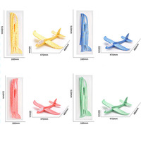 Avion planeur super léger en mousse EPP à lancer soi-même avec lumière – Jouet volant DIY