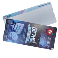 Vente en gros de billets d'avion personnalisés de haute qualité en Chine, carte d'embarquement bon marché, impression de billets d'avion, billets d'avion en papier