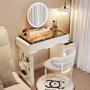 Table à langer moderne minimaliste en <span class=keywords><strong>bois</strong></span> massif avec armoire de rangement intégrée et lumière LED pour petites chambres - Product Image 1