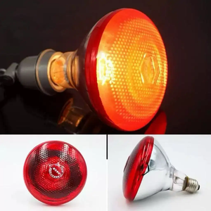 하이 퀄리티 방수 석영 유리 두꺼운 리넨 돼지 사육 램프 150w 200w 250w 275w 적외선 가금류 난방 램프 - Product Image 1