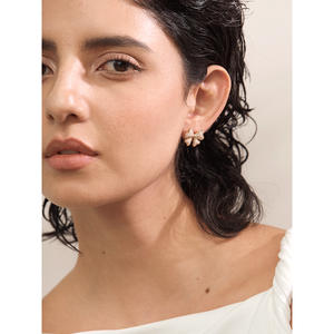 JINYOU 2198 Pendientes de Acero Inoxidable con Esmalte, Diseño de Lazo, Joyería al por Mayor para Mujer, Impermeables e Hipoalergénicos - Product Image 5