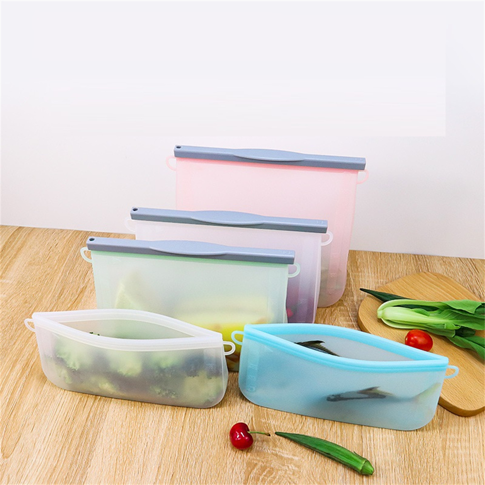 Новый креативный многоразовый Герметичный силиконовый пакет для хранения грудного молока, оптовая продажа, пищевой многоразовый силиконовый Пакет для продуктов