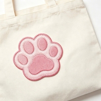 Patchs thermocollants personnalisés en tissu brodé avec motif chat, avec logo, couleurs et tailles variées pour sacs, chapeaux, vêtements et chaussures