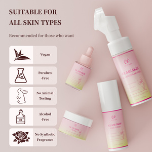 Set Glass Skin all'Ingrosso con Detergente Tonico Siero Crema Anti-Età Illuminante Riparatore Ringiovanente Sbiancante Cura della Pelle Coreana <span class=keywords><strong>per</strong></span> Donna - Product Image 4