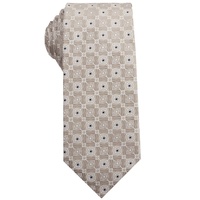 Leichte Champagner Blumen Paisley gestreifte Polyester umwelt freundliche lässige Herren Business Vintage Mode Krawatte Khaki Anzug Shirt