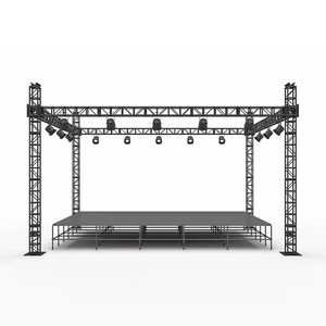 Estructuras de Techo para Escenarios de Conciertos, Personalizadas, Inteligentes, Cuadradas, de Aleación de Aluminio 6082-T6/6061-T6, de Ensamblaje Rápido, Duraderas, con Pantalla <span class=keywords><strong>LED</strong></span> - Product Image 2