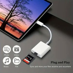 ฮับ USB Type C 2-in-1 พร้อมช่องอ่านการ์ด SD สีขาว รองรับ OTG ไมโครมัลติพอร์ต ใช้ได้กับการ์ด TF สำหรับโทรศัพท์มือถือและแท็บเล็ต - Product Image 4