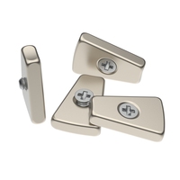 Magnet Neodymium Industri Kuat, Segmen Lengkung Kipas, Magnet Kustom, Tahan Suhu Tinggi, Berlapis Nikel, Harga Bagus N35H N52