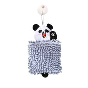 <span class=keywords><strong>Serviette</strong></span> <span class=keywords><strong>à</strong></span> main brodée en chenille motif animal de dessin animé mignon, séchage rapide, <span class=keywords><strong>à</strong></span> suspendre, pour la maison, la cuisine et la salle de bain - Product Image 5