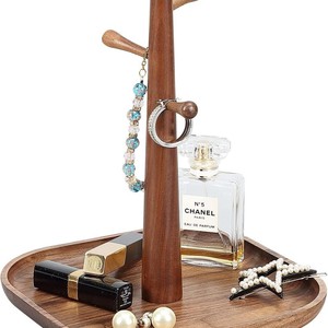 Support de rangement pour clés en bois, organisateur multifonctionnel de bureau pour clés, montres, bijoux, présentoir - Product Image 5