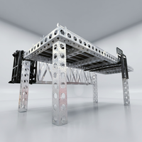 Structure de scène modulaire légère en aluminium à assemblage rapide pour événements, spectacle, rail, transport et support d'ingénierie