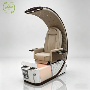 Fauteuil de pédicure spa haut de gamme avec massage des pieds, fauteuil de pédicure sans tuyauterie, système de jets sans tuyauterie inclinable pour spa de jour et salon de manucure - Product Image 1
