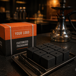 <span class=keywords><strong>Carbone</strong></span> di Bambù per Narghilè in Cubetti per Bar, Lounge e Caffè, Inodore e Senza Fumo, Confezione da 10kg, Fornitura all'Ingrosso - Product Image 1