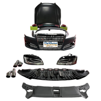 Kit de mise à niveau Plug-and-play pour Audi A8 vers le style S8, pare-chocs avant, phares LED, calandre, capot, aileron, à un prix spécial très bas.