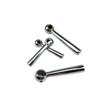 Heavy Duty Chrome Ball Revolving Handle Tapered Cone Shank Brass Thread Insert for CNC Machine Center Lathe Milling Drilling