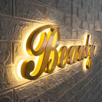 Enseigne publicitaire d'usine, enseigne personnalisée pour magasin, signalétique extérieure, lettres 3D en acrylique rétroéclairées par LED, logo