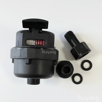 Vertical Installation Rotary Piston Dry Dial Copper Mechanical Volumetric Brass Water Meter
