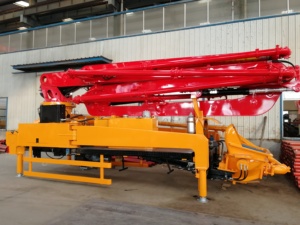 Chinesischer Hersteller Liefert LKW-Montierte 33m <span class=keywords><strong>Mini</strong></span>-Betonpumpe LKW-Betonpumpe mit Ausleger Turmbetonpumpe - Product Image 2