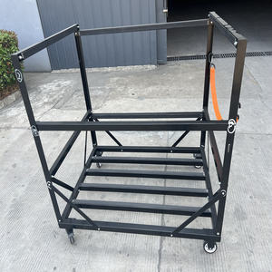 รถเข็นอเนกประสงค์โครงเหล็กแบบกำหนดเองได้ พร้อมล้อเลื่อนและสายรัด รับน้ำหนักมาก - Product Image 3