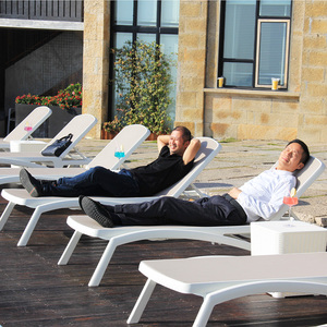 En plastique Lit de Plage Mobilier D'<span class=keywords><strong>extérieur</strong></span> Moderne Piscine Plage Utiliser Chaise longue - Product Image 5