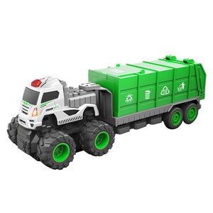Camión de <span class=keywords><strong>basura</strong></span> eléctrico con sonido de inercia personalizado, <span class=keywords><strong>juguete</strong></span> <span class=keywords><strong>grande</strong></span> de saneamiento para vehículo, música - Product Image 1