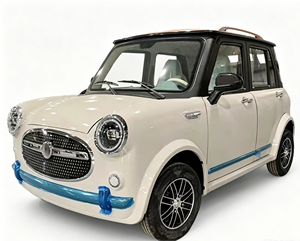 Voiture électrique compacte 4 portes avec garniture bleue et toit noir, mini-voiture électrique pour adultes, vente chaude, bonne qualité - Product Image 1