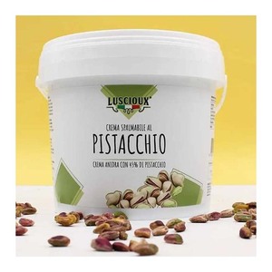 À vendre Seau 1 Kg Crème de pistache 45 pour cent de pâte de noix sucrée pour crème glacée Dessert Pâtisserie et confiserie - Product Image 6