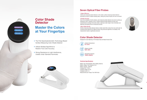 جهاز محمول جديد لقياس الألوان داخل الفم، مقارن ألوان الأسنان الكهربائي بالقياس الطيفي - Product Image 4